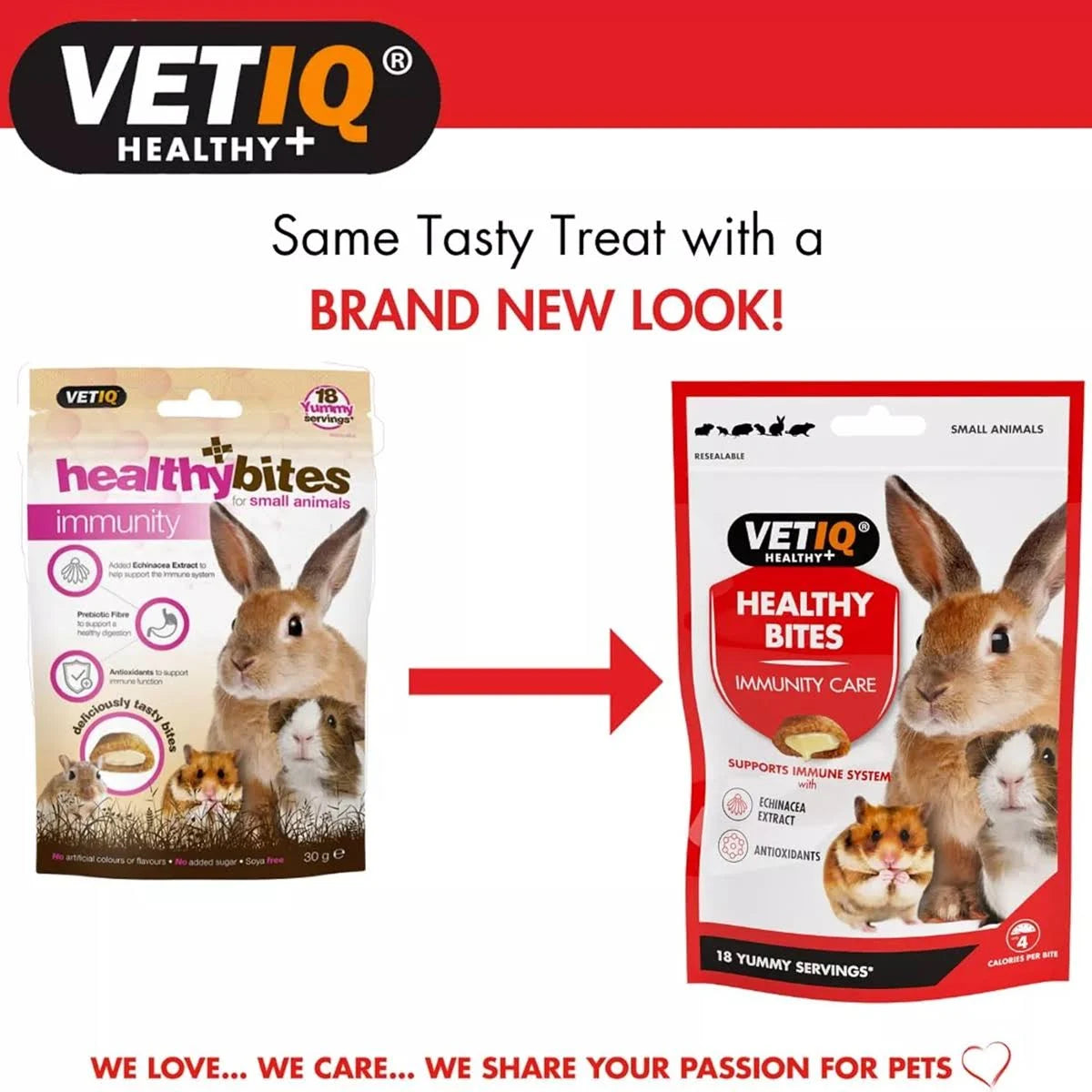 VetIQ - Healthy Bites - Immunity Care For Small Animals - 30g