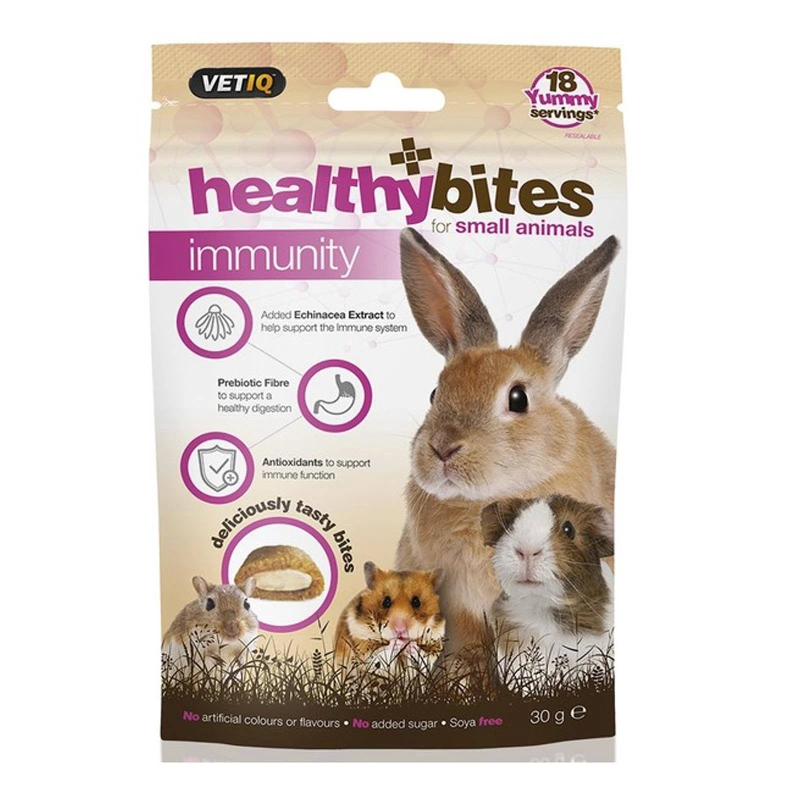 VetIQ - Healthy Bites - Immunity Care For Small Animals - 30g