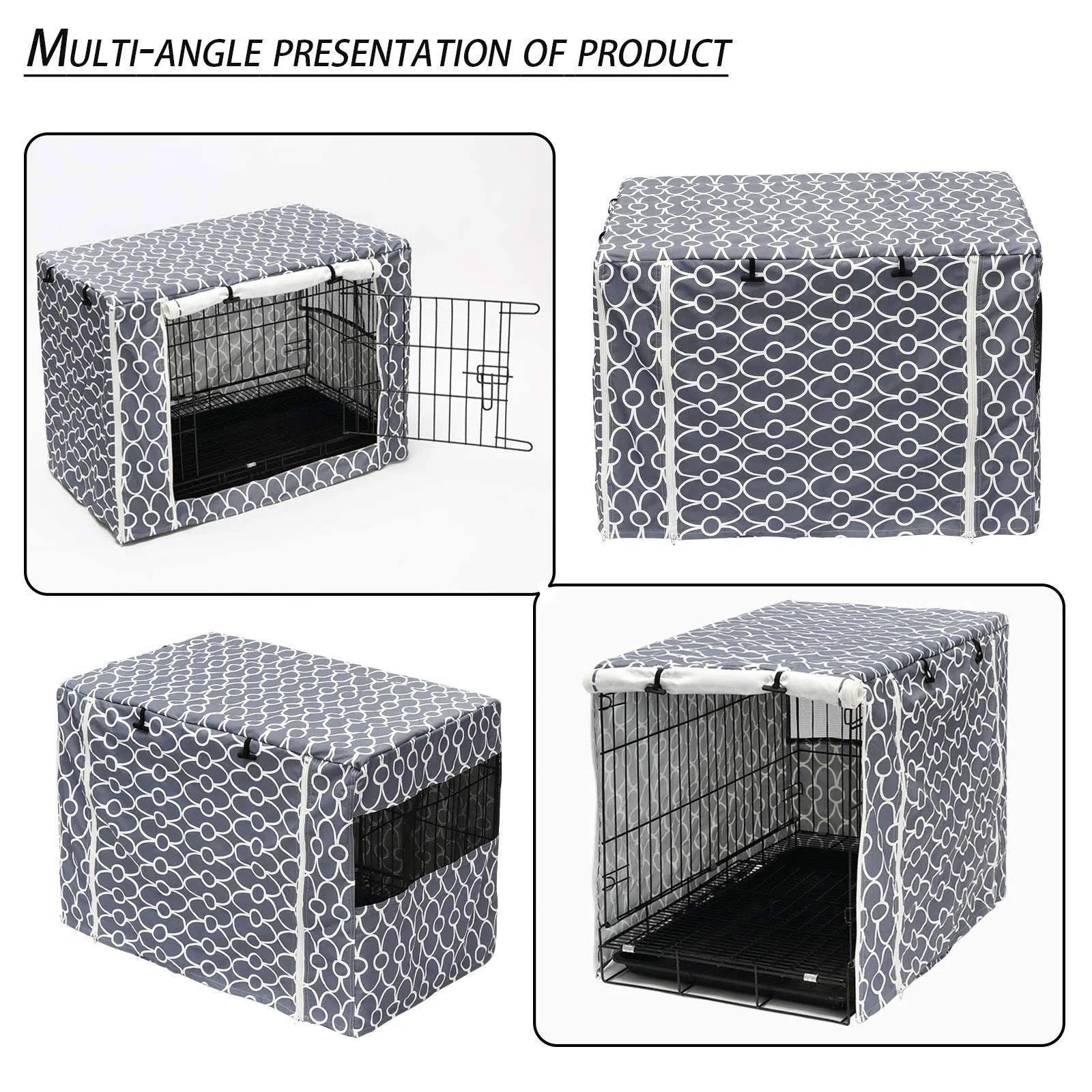Dog Crate Cover Durable Polyester Pet Kennel Cover Universal Fit For Wire Dog ...