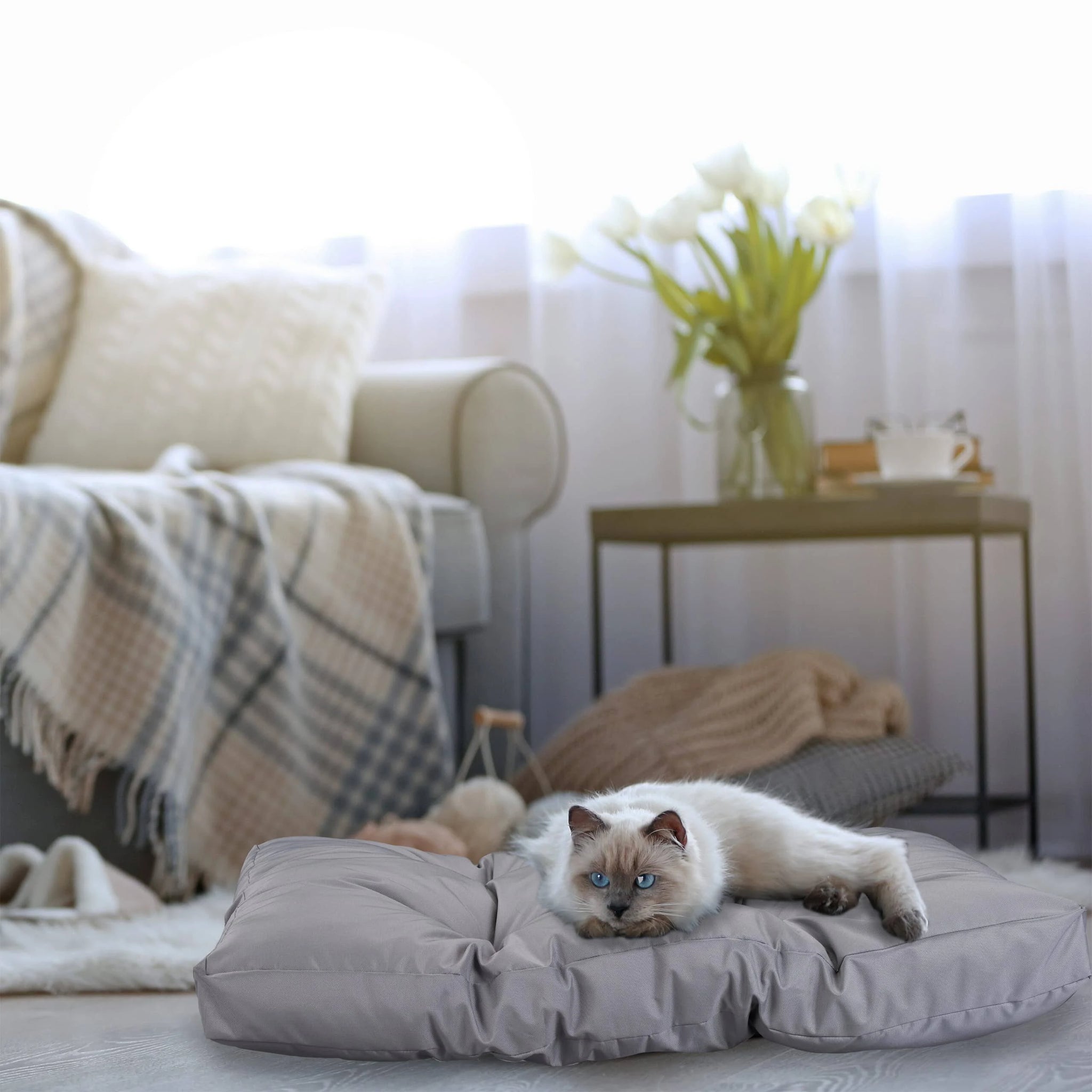 Relaxdays Dog Bed Grey