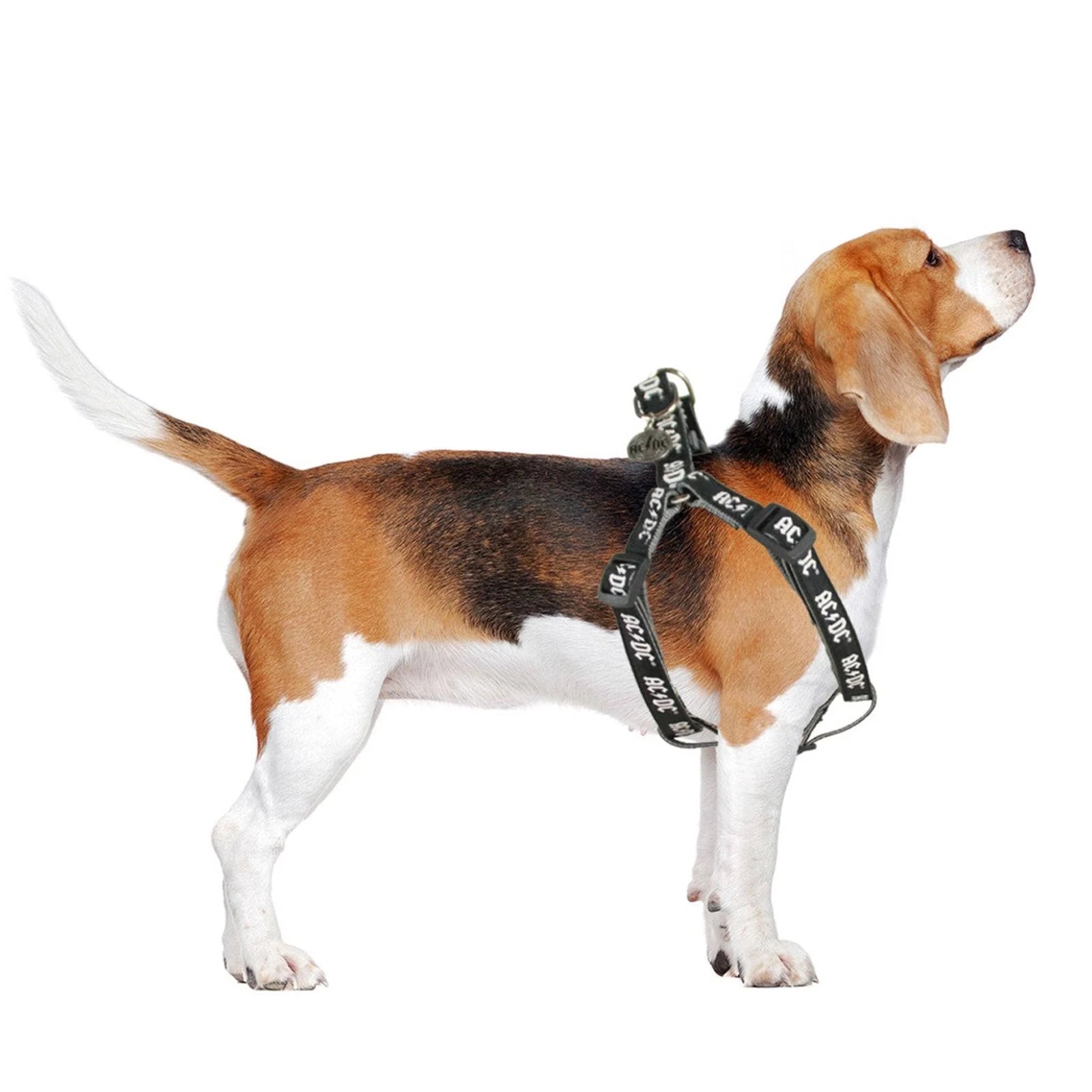 Dog Harness ACDC Black M/L