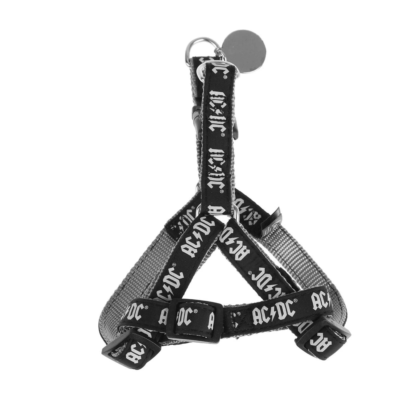 Dog Harness ACDC Black M/L