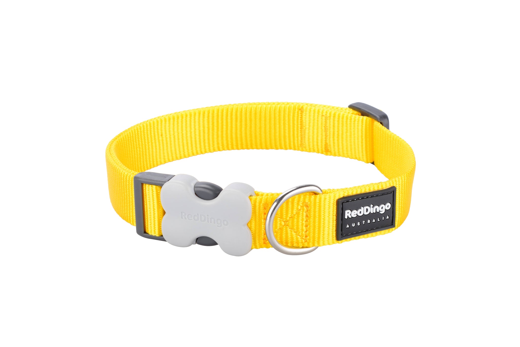 Red Dingo Plain Black Dog Collar Small