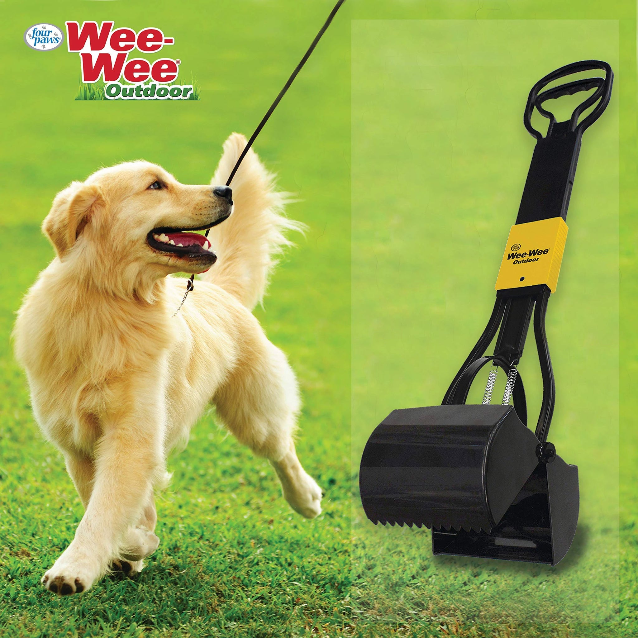 Four Paws Wee-Wee Outdoor Fold-away Pooper Scooper in Yellow | Petsmart