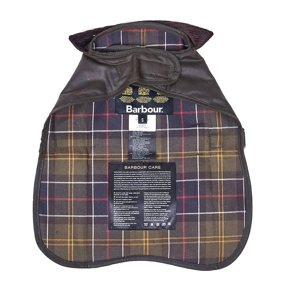 Barbour Olive Wax Dog Coat