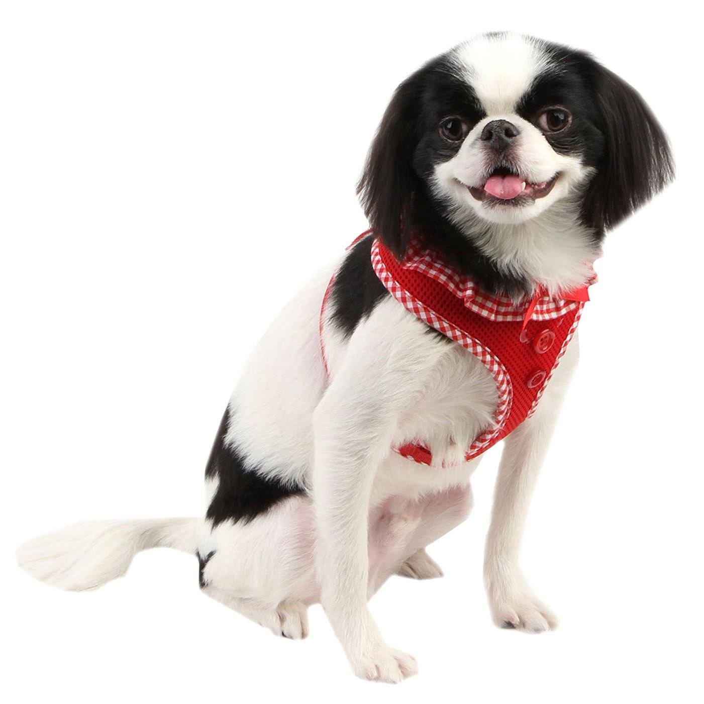 Puppia Vivien Small Dog Harness A Red 4 Sizes XS: Chest Adjusts From 24-34cm Neck ...
