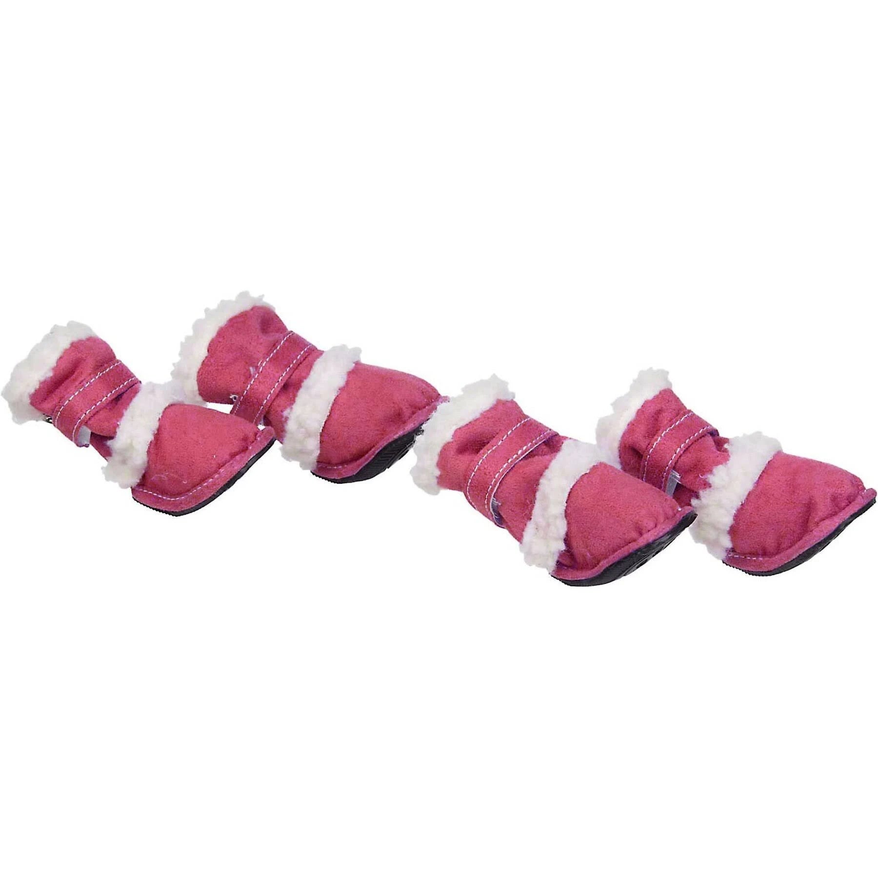 Pet Life Shearling Duggz Paw Wear Features 3M Thinsulate Pink