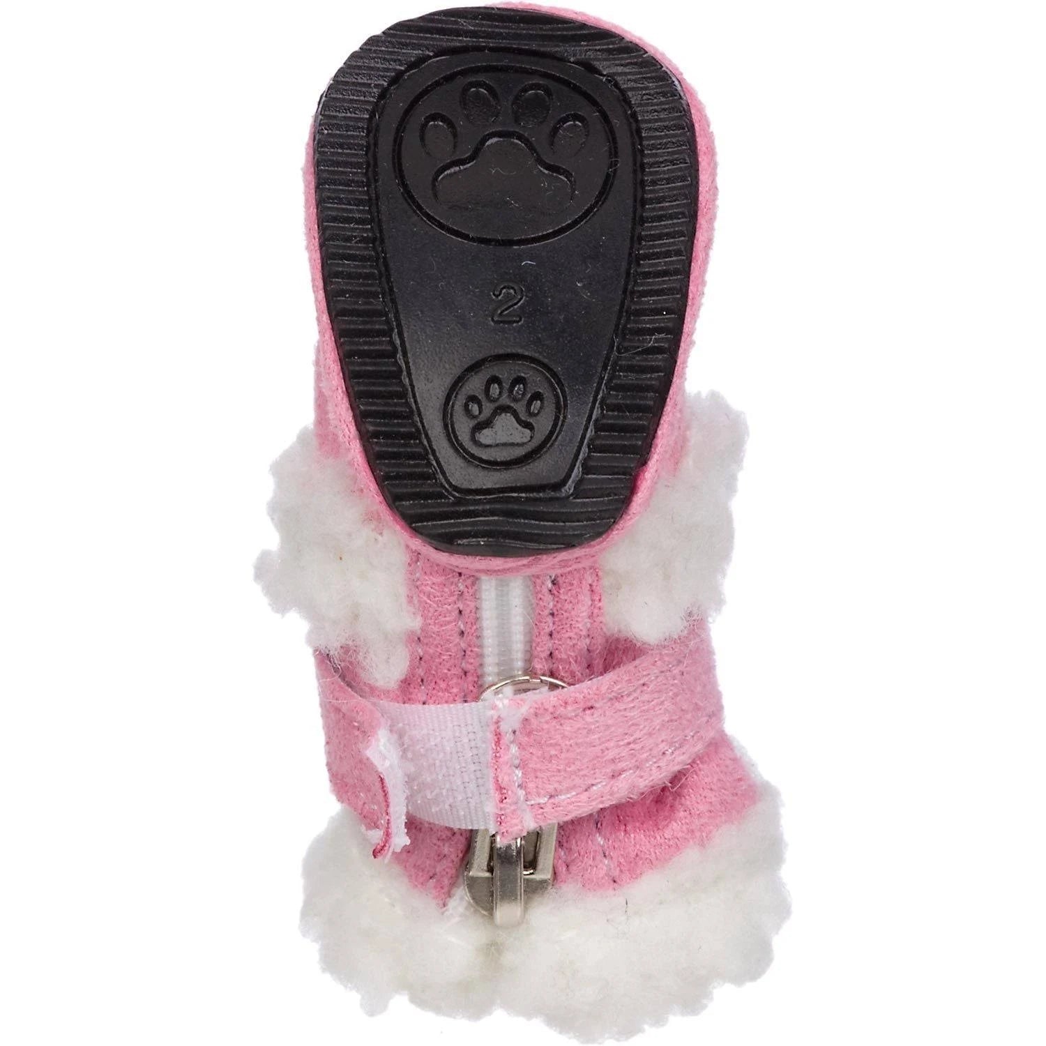 Pet Life Shearling Duggz Paw Wear Features 3M Thinsulate Pink