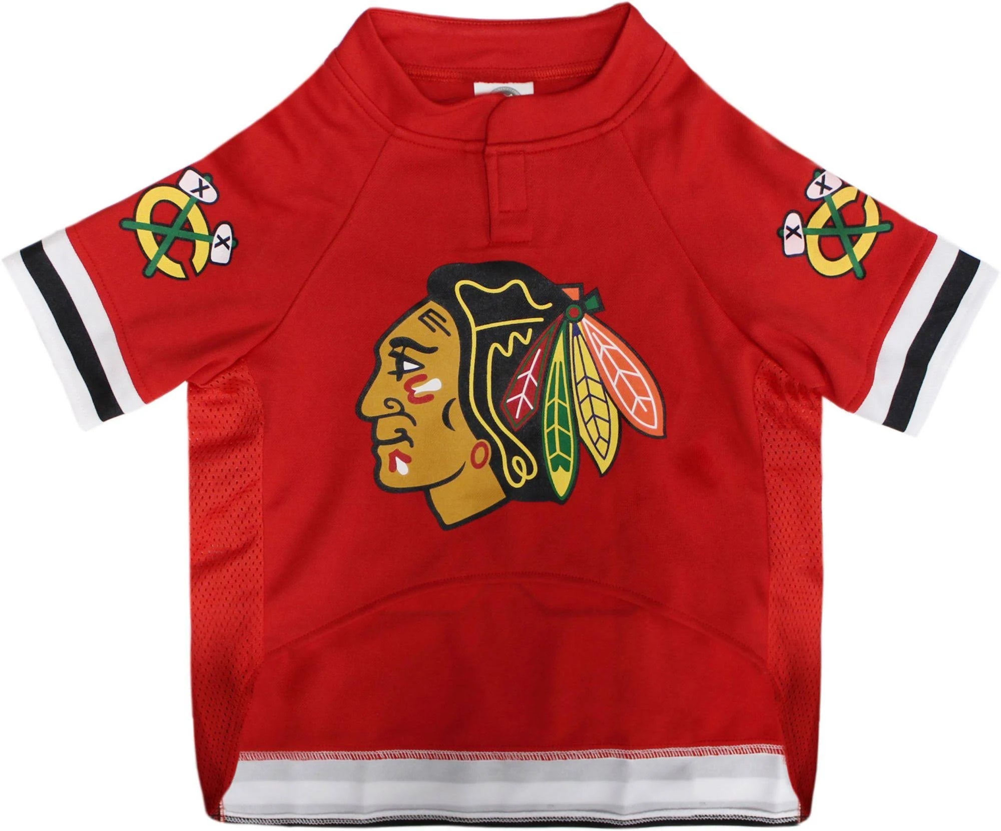 Pets First NHL Chicago Blackhawks Pet Jersey, Large