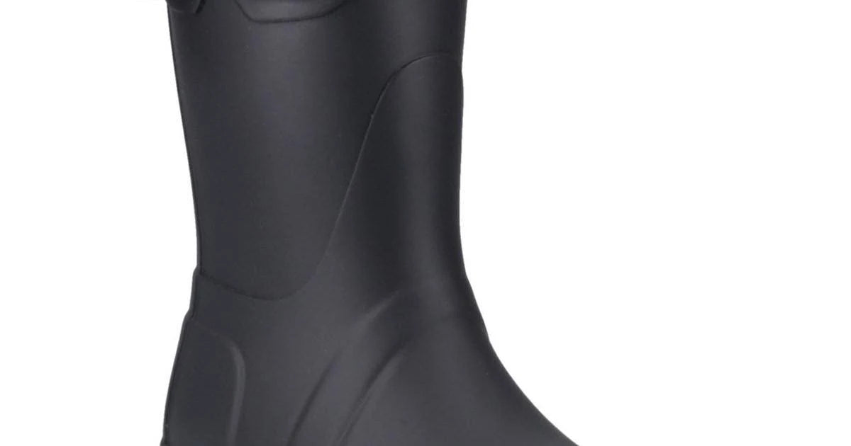 Hunter Original Short Tartan Lining Wellington - Black 4