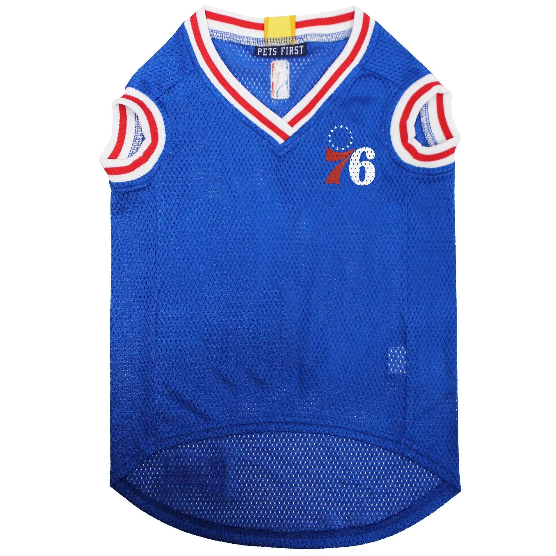 Pets First NBA Philadelphia 76ers Dog Jersey, Large - Tank Top Basketball Pet Jersey