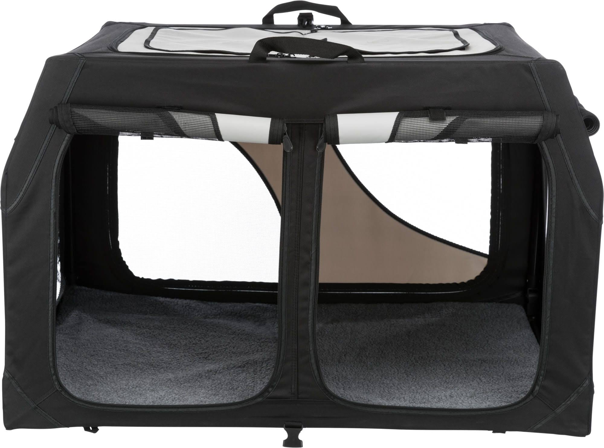 Trixie Vario Double Mobile Kennel - (Black/Grey)