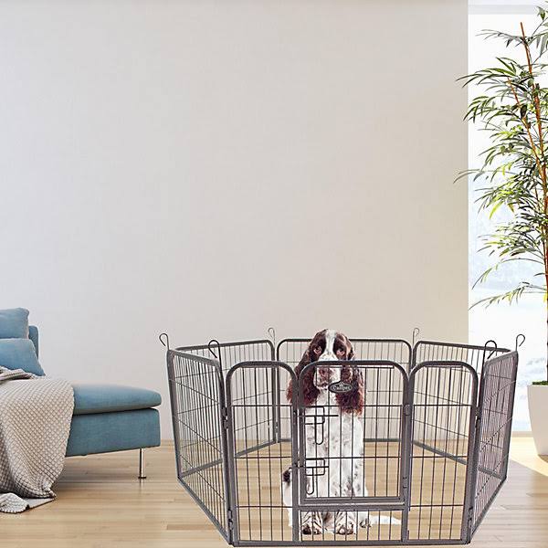 Easipet Heavy Duty 6 Panel Pet Playpen Metal Cage - Small 74384