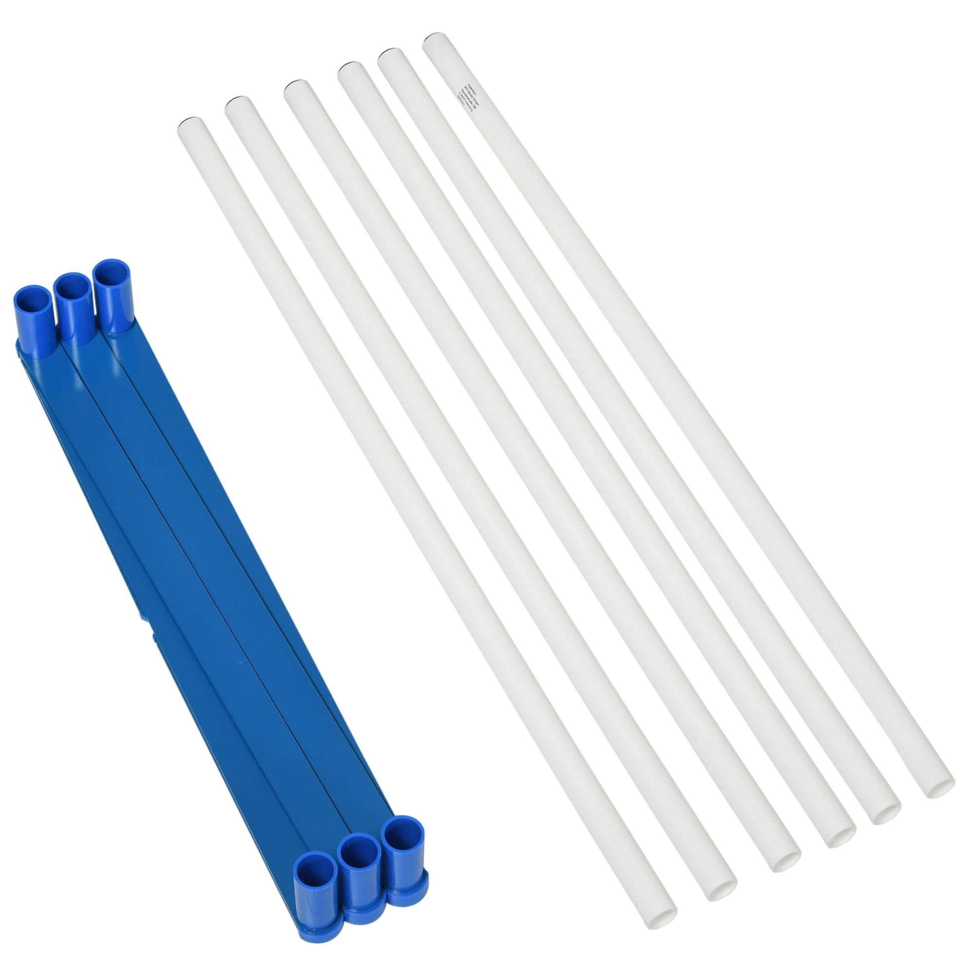 PawHut Dog Weave Pole Set W/ Agility Starter Kit For Outdoor Exercise