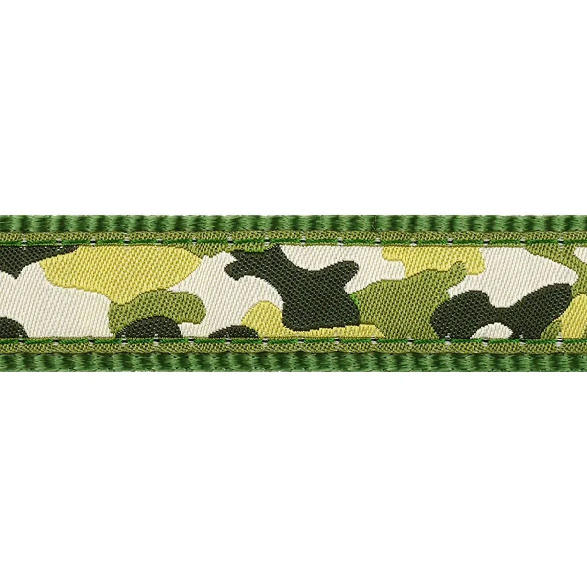 Red Dingo Camouflage Green Dog Lead Medium - 20mm