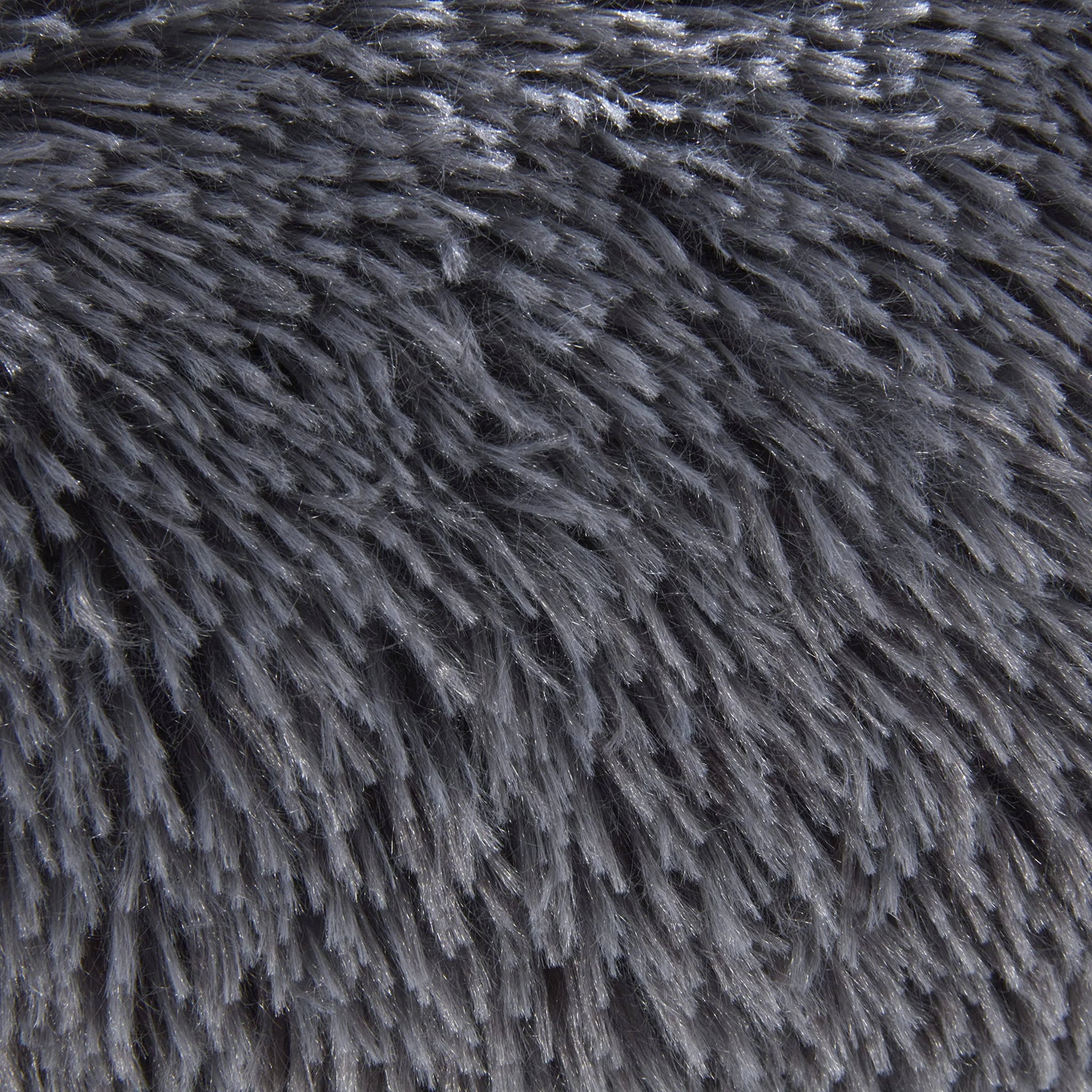 Sleepdown Shaggy Round Plush Dog Cat Calming Super Soft Doughnut Bed