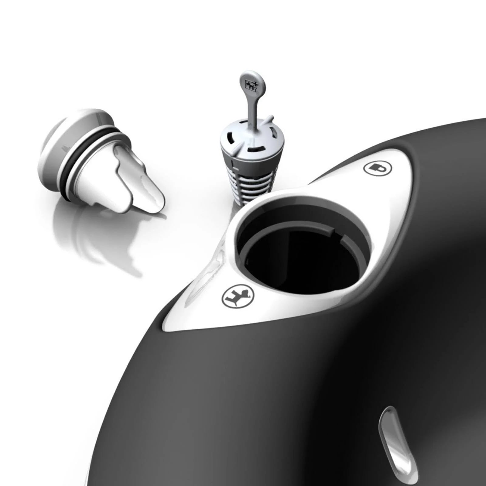 Torus Pet Water Bowl 1 Liter Fresh Filtered Water Healthy Hygienic Pet Bowl For ...