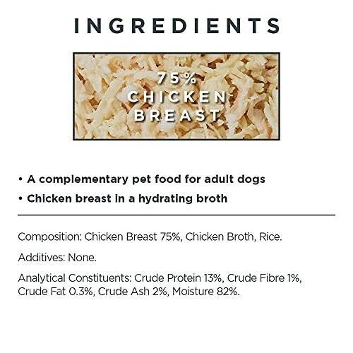 Encore 100% Natural Dog Food Tin 1x(12x156g) Chicken Breast with Rice, Pack of 12 ...