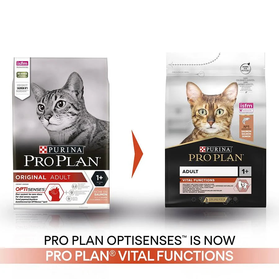 Pro Plan Vital Functions Dry 1+ Adult Cat Food Salmon 1.5kg