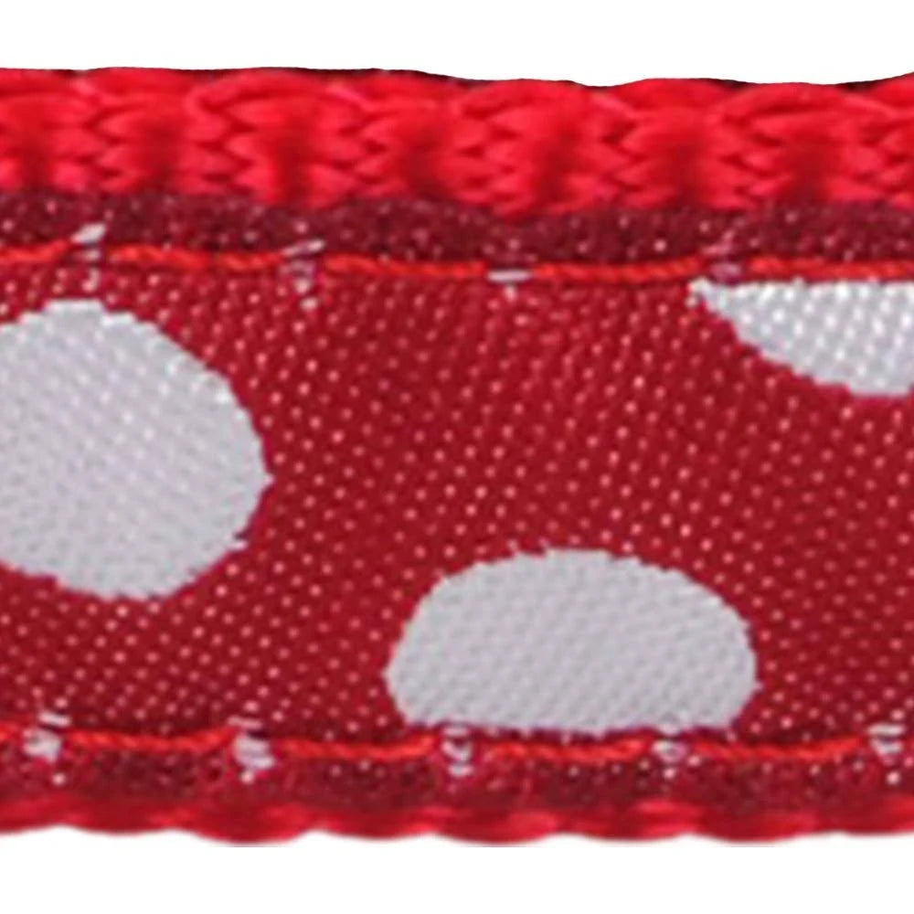 Red Dingo Dog Harness Spots Red/White Large