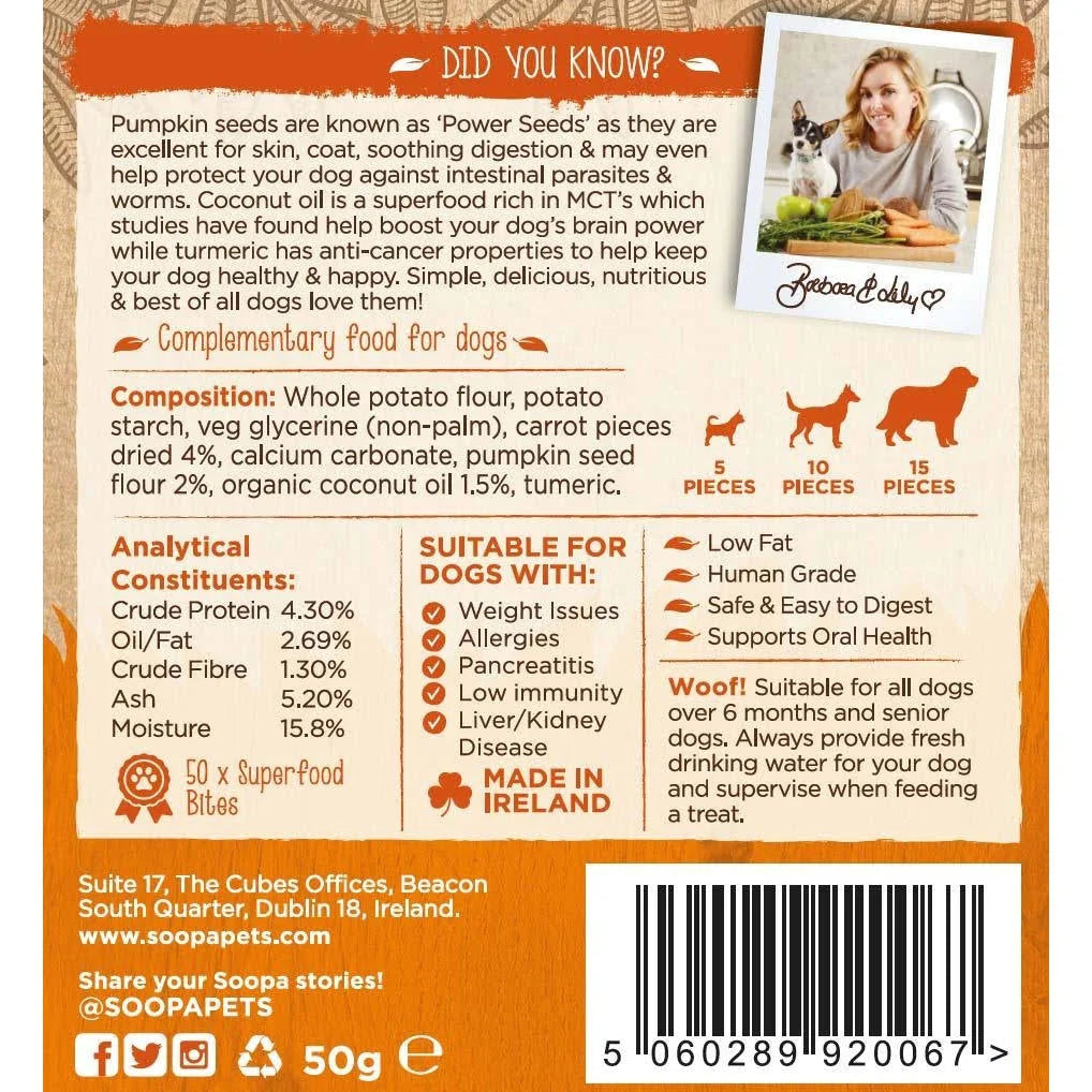 SOOPA Carrot And Pumpkin Healthy Bites For Dogs