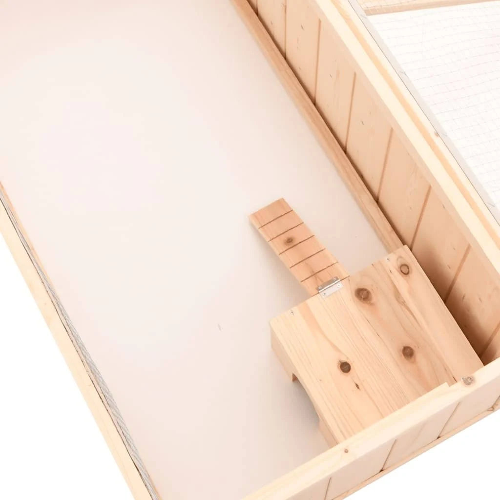 vidaXL - Hamster Cage 104x52x38 cm Solid Wood Fir