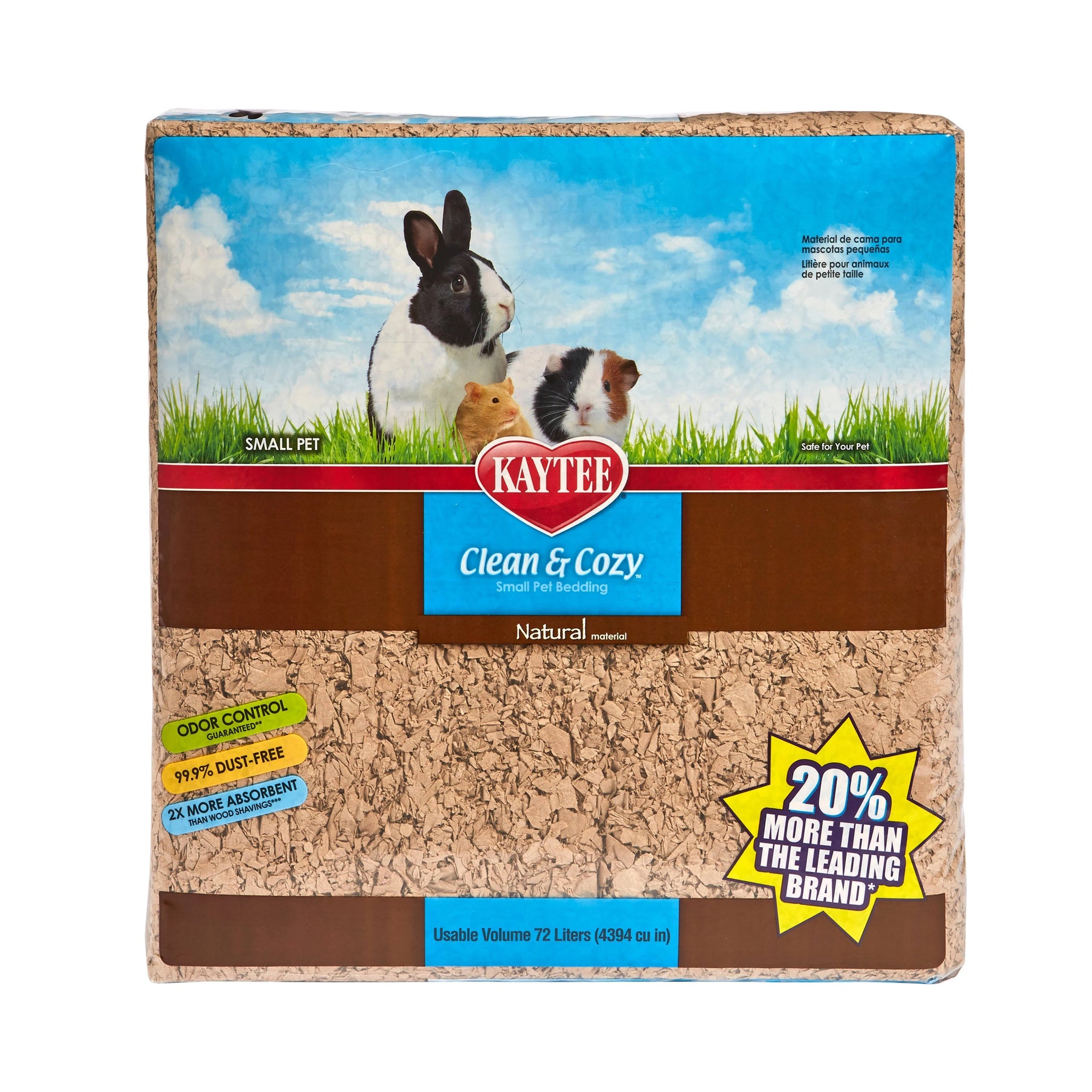 Kaytee Clean & Cozy Small Pet Bedding Natural 24.6 Litres