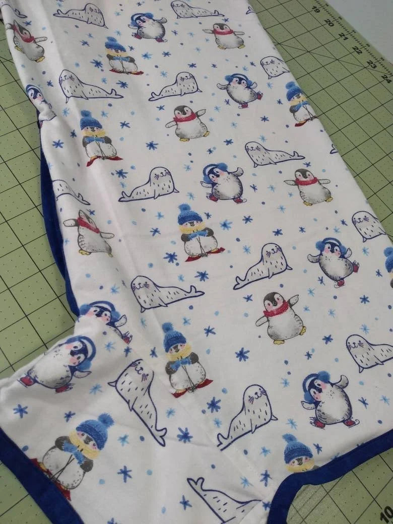 Penguin print dog pajamas, extra large dog shirt, large breed, custom sizing ...