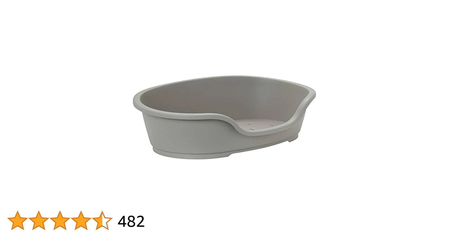 Do Not Disturb Plastic Dog Bed No4 Warm Grey 70cm