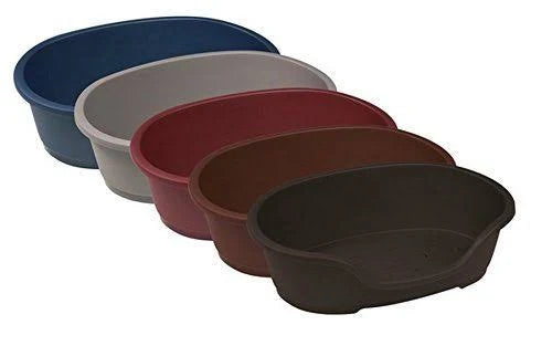 Do Not Disturb Plastic Dog Bed No4 Warm Grey 70cm