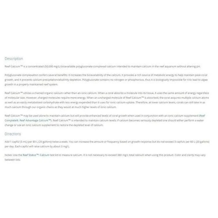 Seachem Reef Calcium - 500ml