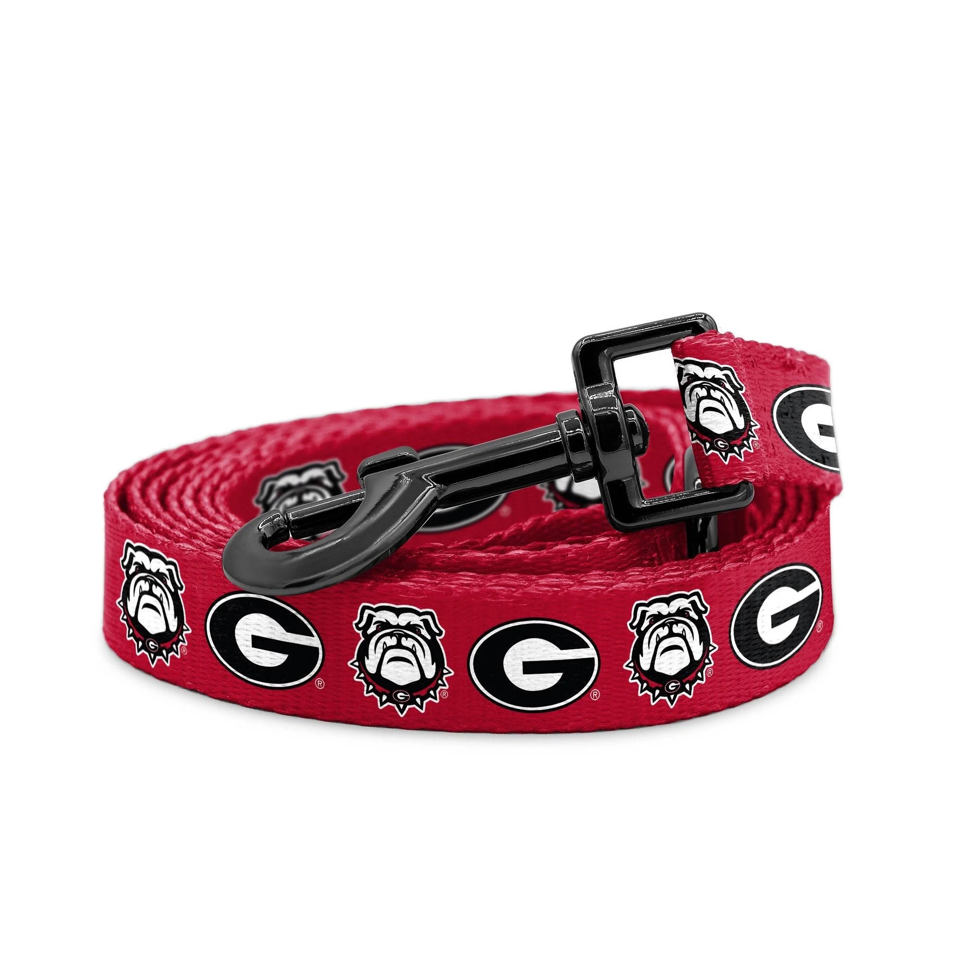 Georgia Bulldogs Adjustable Dog Collar and Leash Set | Officially Licensed | Fits ...