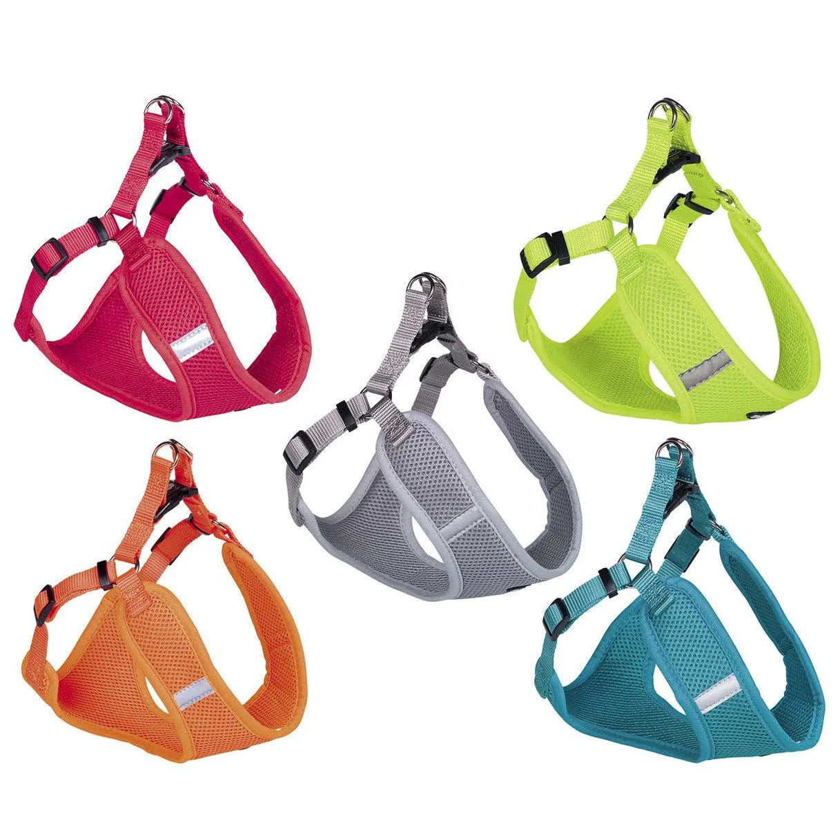 Nobby 80625-81 Mesh Harness with Reflective Stripe, Small, Grey