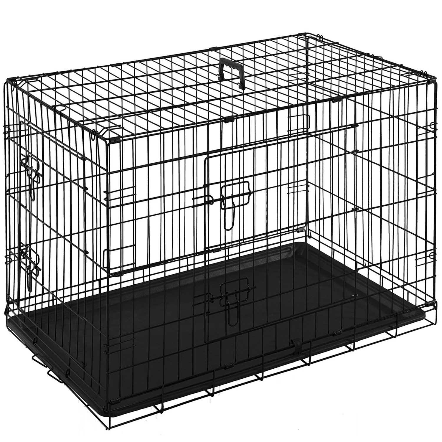 Clever Paws Large Black Steel Dog Crate