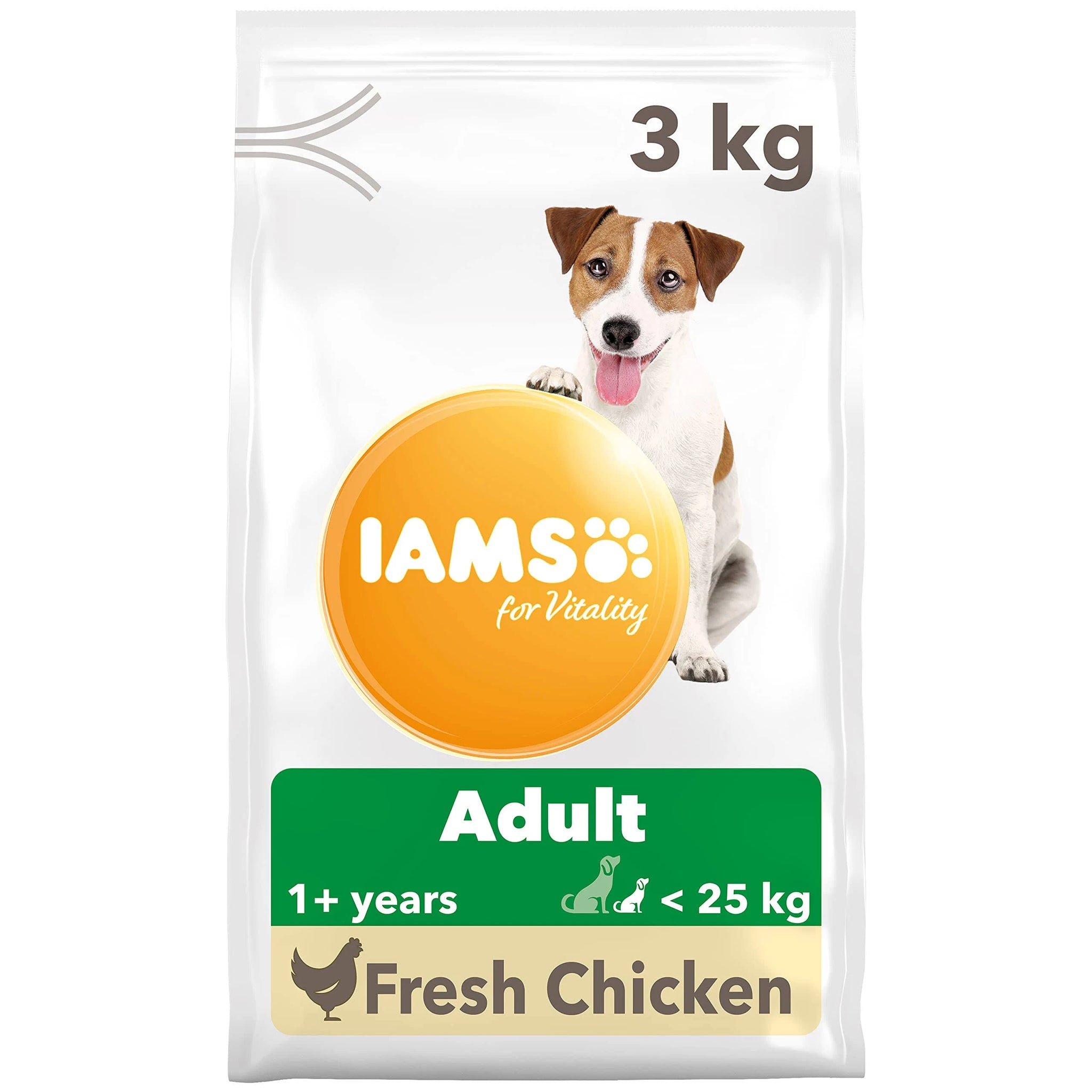 Iams Adult Small/Medium Breed Chicken Dog Food 3kg