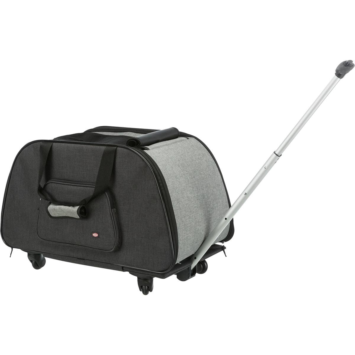 Trixie Dog Trolley with Removable Chassis Black/Grey - 34x43x67cm