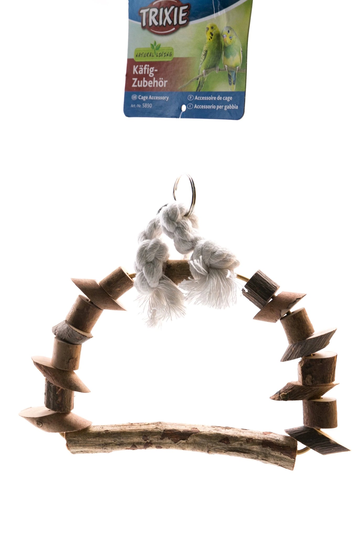 Trixie Bark Wood Bird Arch Swing - 15 x 20 cm