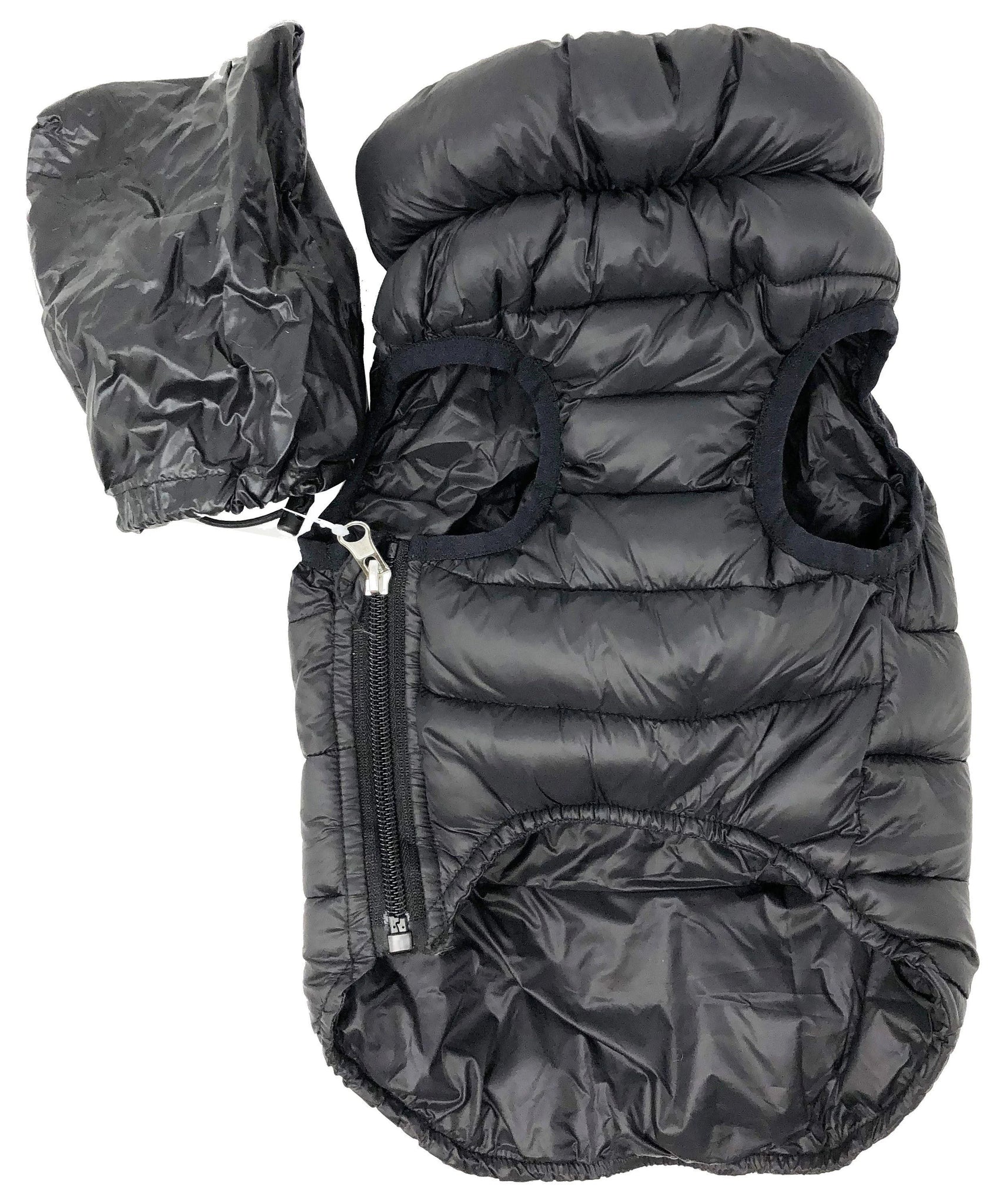 Pet Life Pursuit Quilted Ultra-Plush Thermal Dog Jacket in Black, Size: Small ...