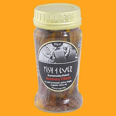 Fish 4 Ever - Anchovies in Organic Olive Oil 95g