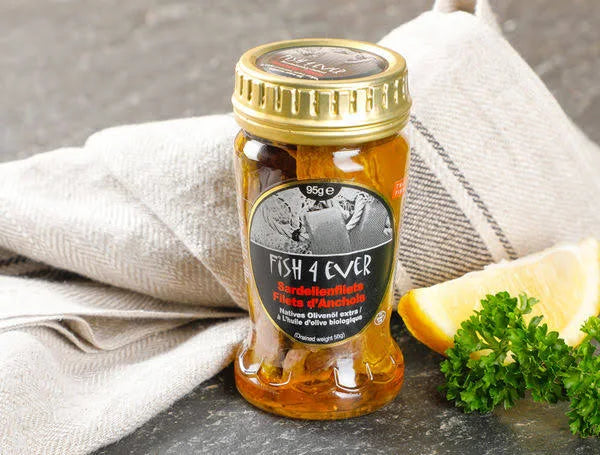 Fish 4 Ever - Anchovies in Organic Olive Oil 95g