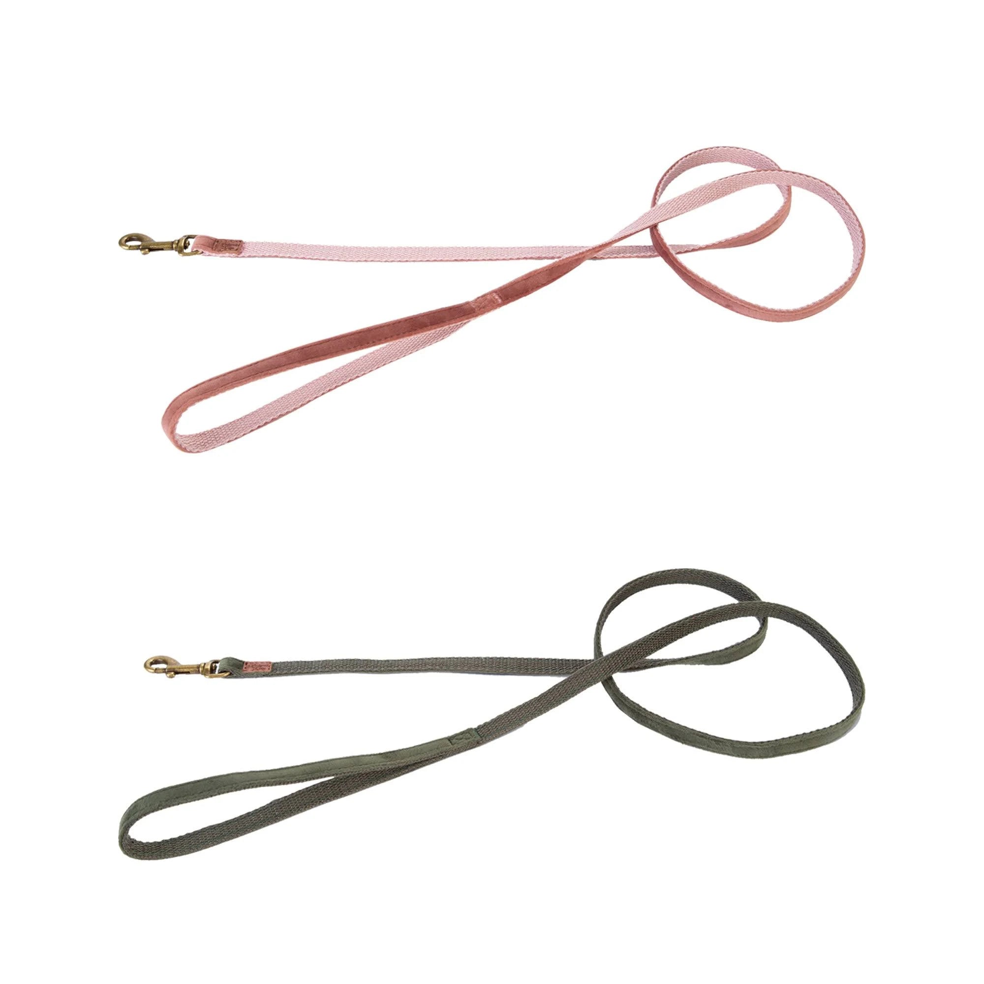 Designed by Lotte Dog Leash Velura Velvet Green 120cmx20mm