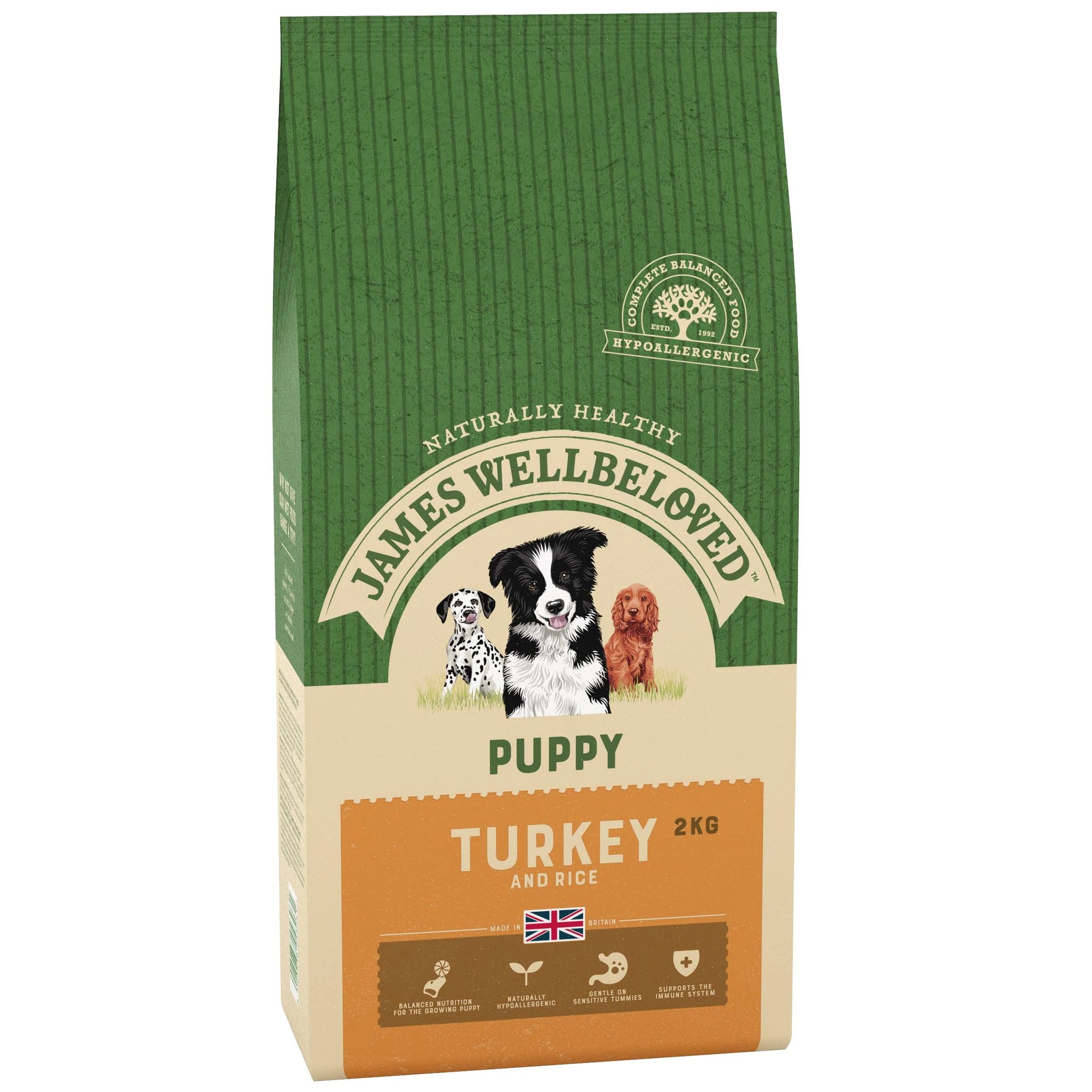 James Wellbeloved Puppy Turkey & Rice 2kg