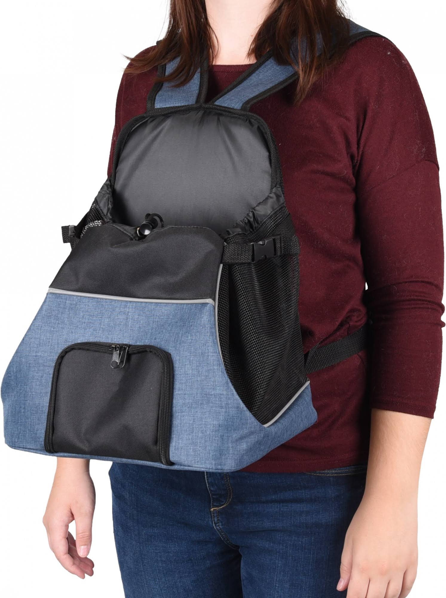 Flamingo Frontal Sybil Pet Backpack Blue 30x23x38cm