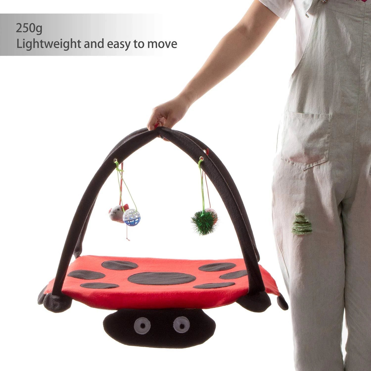 Tofern Multi-function Pet Kitten Cat Interactive Activity Soft Fleece Folding