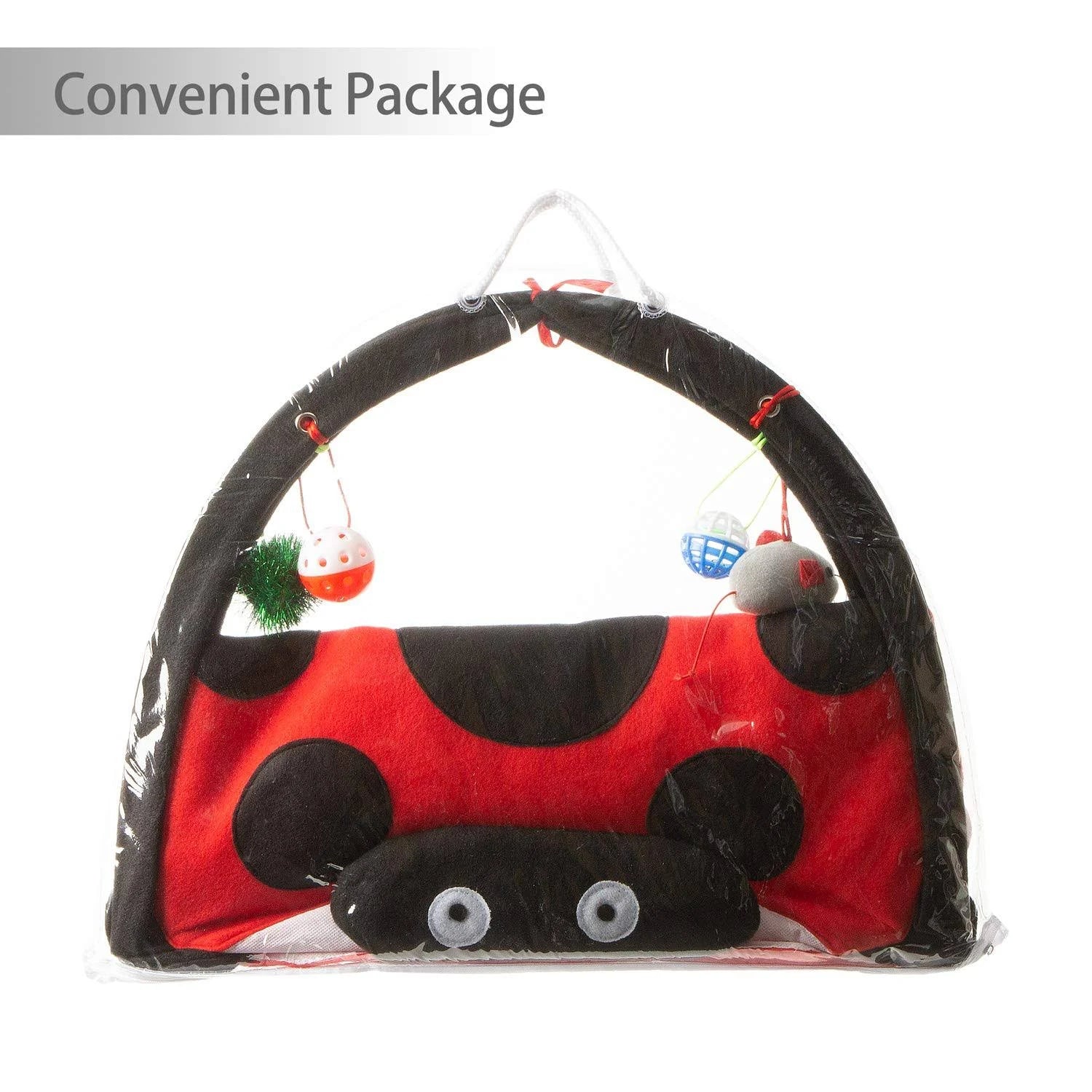 Tofern Multi-function Pet Kitten Cat Interactive Activity Soft Fleece Folding