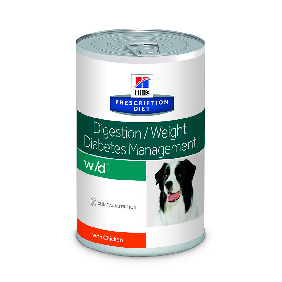Hill's w/d Diabetes Care Wet Dog Food With Chicken, 370g