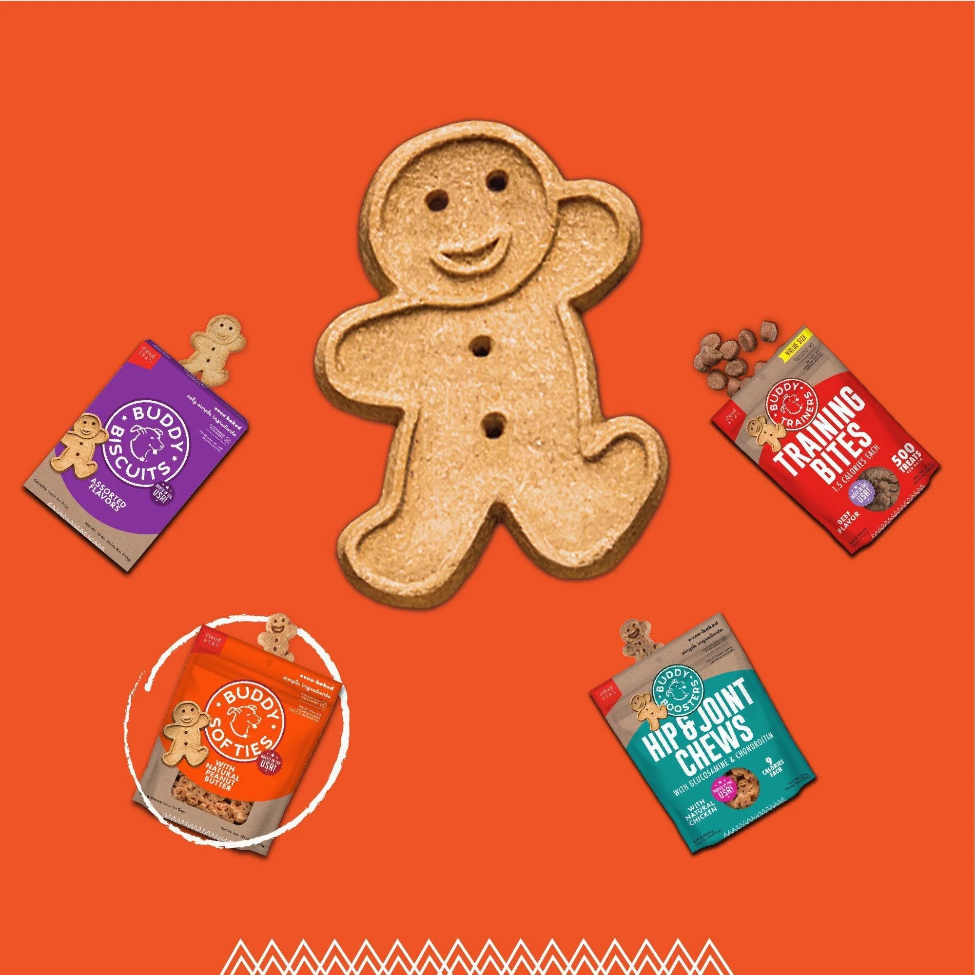 Cloud Star - Buddy Biscuits Soft & Chewy Dog Treats Peanut Butter - 6 oz.