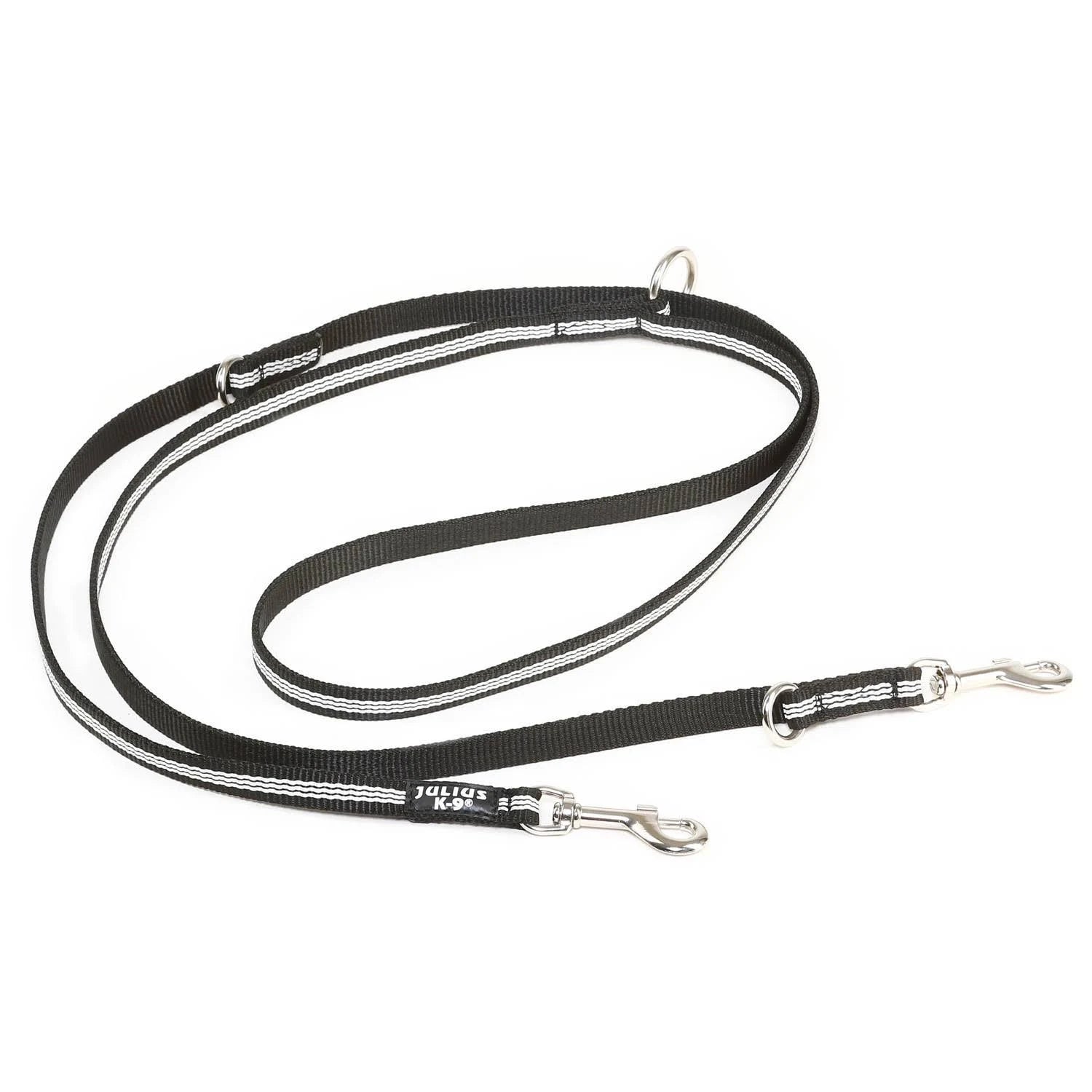 Julius-K9 IDC Tubular Webbing Adjustable Dog Lead - Red - 14 mm / 0.55 in