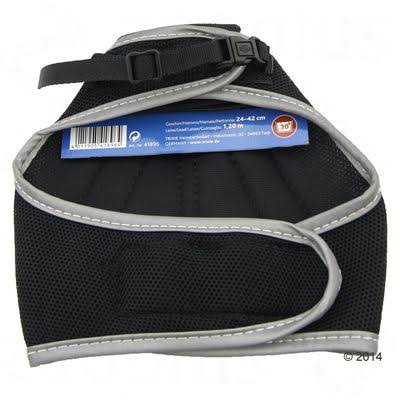 Trixie XCAT Harness with Lead and Exclusive Stickers - Black