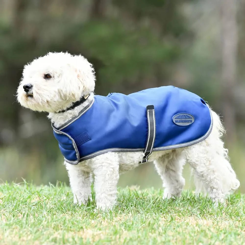 Weatherbeeta Comfitec Windbreaker Free Dog Coat - Dark Blue/Grey/White 45cm